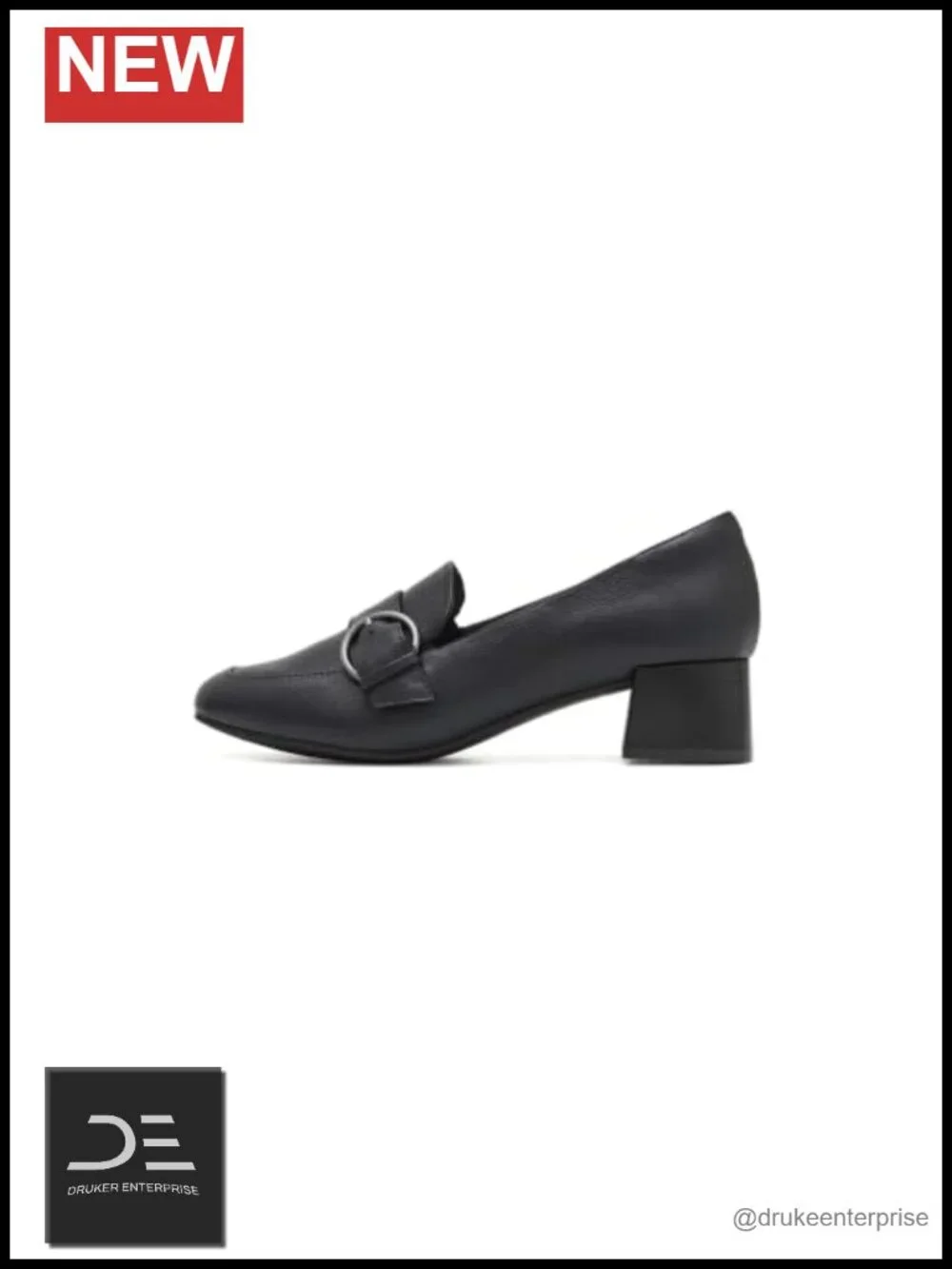 Clarks Women's Iridessa Wish Leather Court Pumps Block Heel 1.8